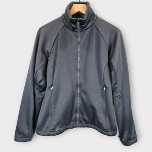Columbia Interchange Jacket Faux Fur Collar Blue Gray Medium